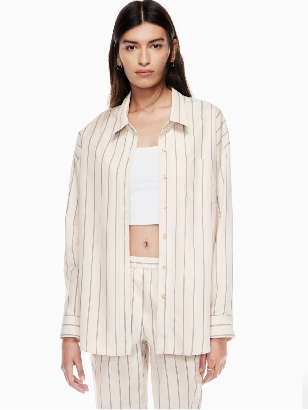 Wilfred Free Relaxed Shirt organic cotton sz 2XS oversized fit